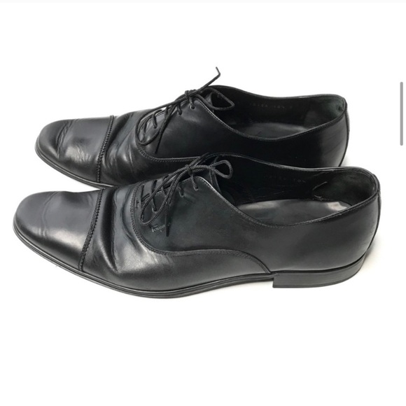 Salvatore Ferragamo Men’s calfskin tap toe oxfords 10.5 D